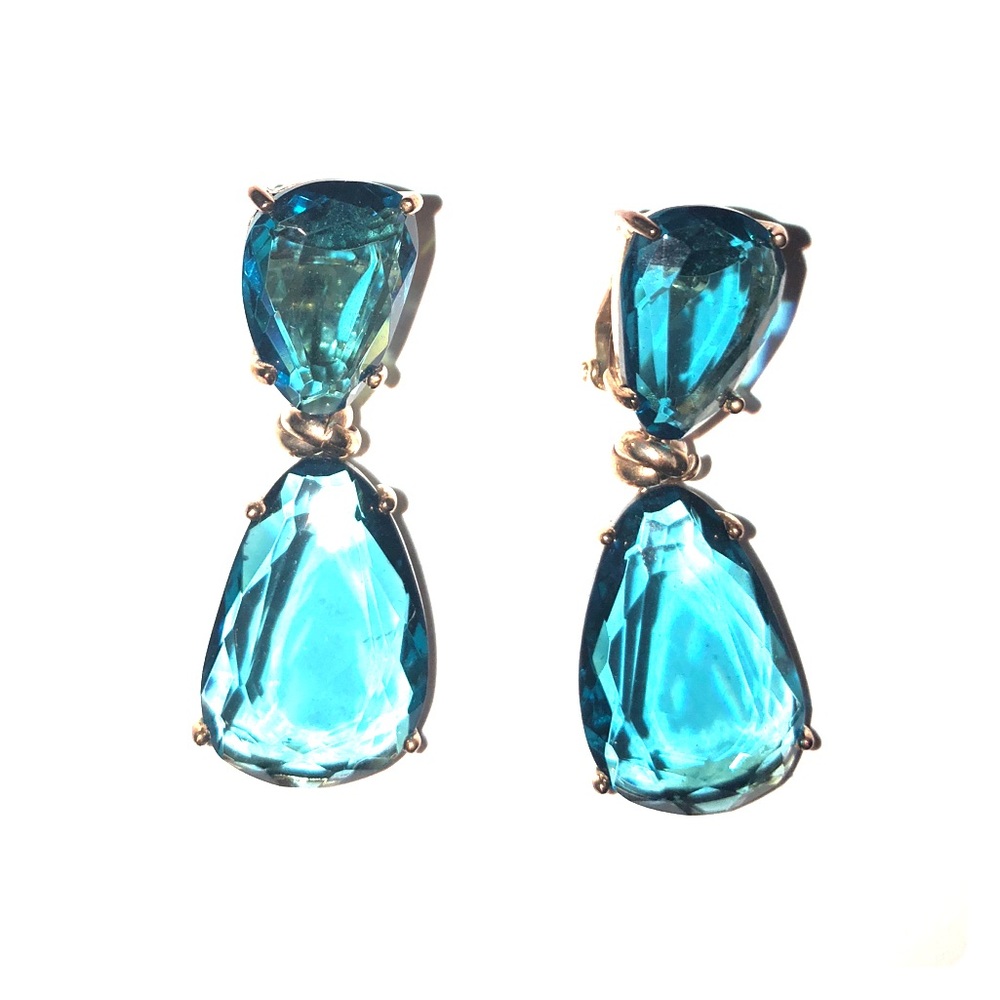 Rina Limor Drop Crystal Earrings
